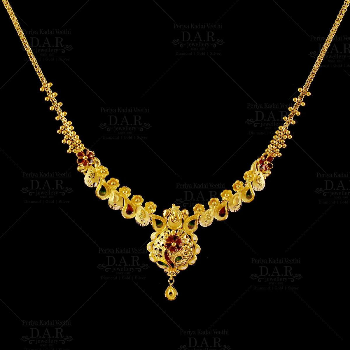 16 gram gold necklace price lalitha jewellery